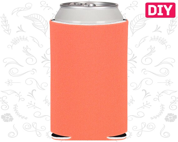 Blank Can Coolers Coral Blank Coolers Foam Can Holders Collapsible Bulk Beer Huggers DIY Crafts Il_570xn