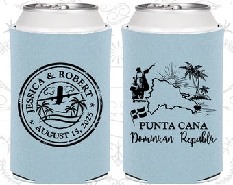 Dominican Republic Wedding Gifts, Coolies, Destination Wedding Favors, Dominican Republic Favors, Punta Cana Save the Date (172)