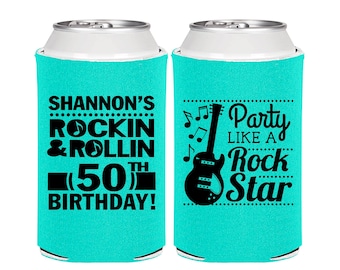 50th Birthday, 50th Birthday Favors, Custom Party Favors, Rock and Roll Birthday, Party like a Rock Star, Birthday Party Favors | 20173