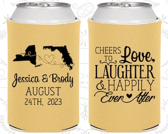 Gold Wedding, Gold Can Coolers, Gold Wedding Favors, Gold Wedding Gift, Gold Party Decor (329)