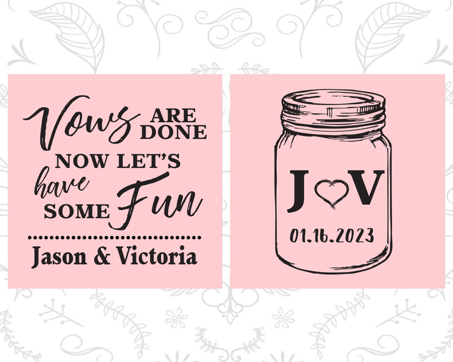 Mason Jar Wedding Favors Personalized Wedding Favors Rustic Etsy