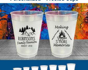 Family Reunion Frosted Cups, Family Reunion Favors, Family Reunion Gift Ideas, Mountains, Family Reunion Camping | 160046