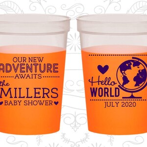 Hello World, Baby Shower Color Changing Cups, It’s a Boy, Baby Boy Shower, Baby Shower Color Change Cup | 90013