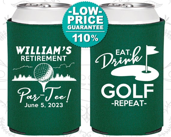 Retirement Party Favors, Retirement Can Coolers, Retirement Gifts, Retirement Favors, Golf Retirement (150006) Il_570xn