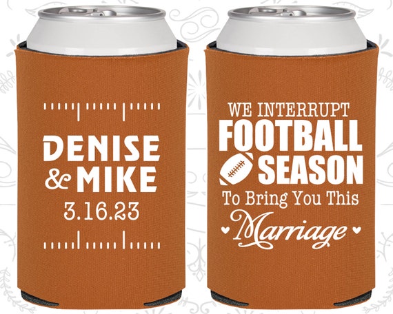 We interrupt Football Season to Bring you this Marriage, Personalized Wedding, Football Wedding Favors, Sports Wedding Favors (314) Il_570xn