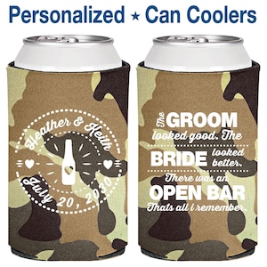 Tan Camouflage Wedding, Tan Camouflage Can Coolers, Tan Camouflage Wedding Favors, Tan Camouflage Party Decorations | 253