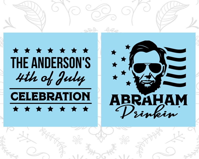 4th of July Shot Glasses, 4th of July Party Favors, July 4th Gifts, Fourth of July Decorations, Abraham Drinkin, America 220044 image 2