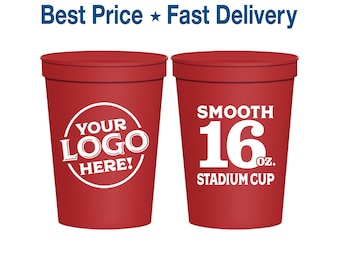 Plastic Cups, Stadium Cups, Party Cups, Plastic Stadium Cups, Plastic Party Cups, Personalized Plastic Cups, Custom Plastic Cups, 16 oz Cups