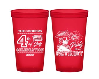 4th of July Stadium Cups, 4th of July Party Ideas, July 4th Party, Independence Day, Party Like a Patriot, America Cup | 220038