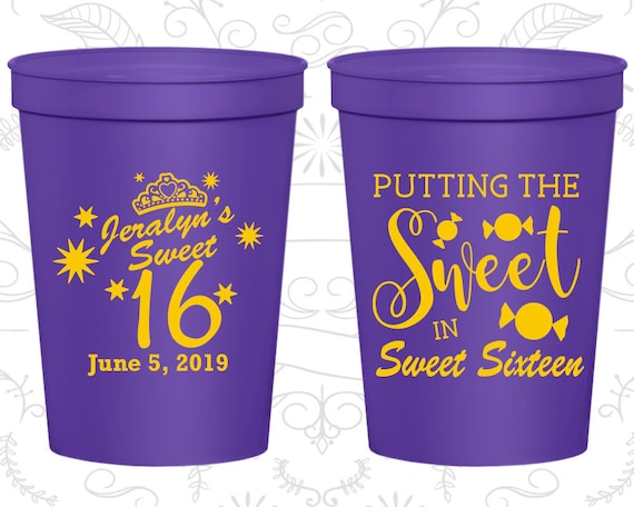 20142 Personalized 16th Birthday Party Favor Cups Custom Cup Sweet 16 Sixteen 20142 Personalized 16th Birthday Party Favor Cups Custom Cup Sweet 16 Sixteen