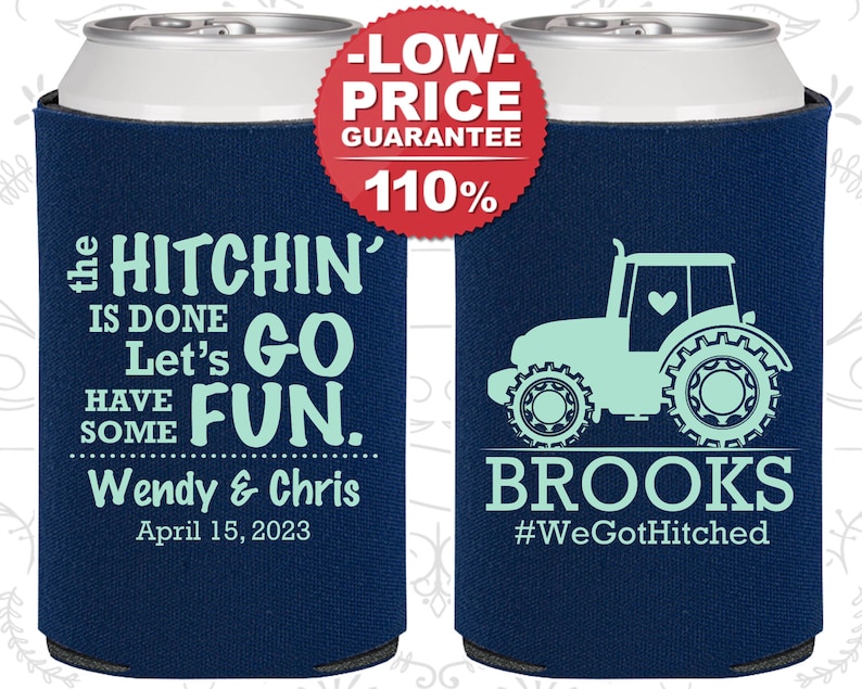 Farm Wedding Favors Country Wedding Favors C548 Wedding Decoration Tractor Wedding Favors Wedding Can Coolers Rustic Wedding Favors