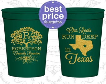Family Reunion Party Cups, Family Reunion Gifts, Family Reunion Party Ideas, Our Roots Run Deep, Family Tree (160055)