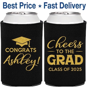 Graduation Party Favors, Graduation Can Cooler, Grad Gifts, College Graduation Favors, Class of 2025 Gift, Cheers to the Graduate | 130020