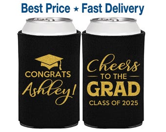 Graduation Party Favors, Graduation Can Cooler, Grad Gifts, College Graduation Favors, Class of 2025 Gift, Cheers to the Graduate | 130020