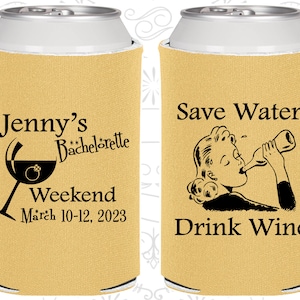 Bachelorette Weekend Gifts, Bachelorette Party Decor, Save water, Drink Wine, Bachelorette Gift 60120 image 1