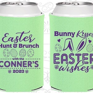 Easter Party Favors, Easter Can Coolers, Easter Party Ideas, Easter Décor, Easter Brunch, Bunny Kisses, Easter Wishes | 210014