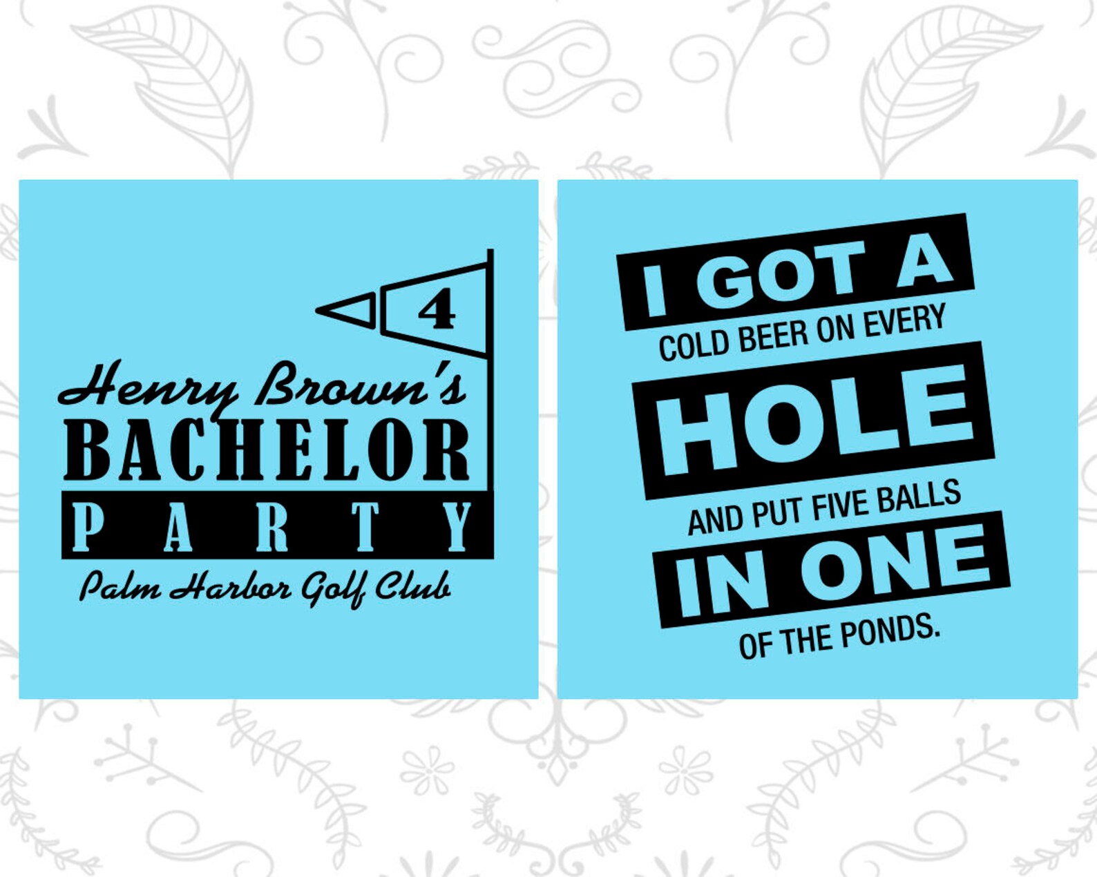 Golf Bachelor Party Favors Bachelor Ideas Hole in One Etsy