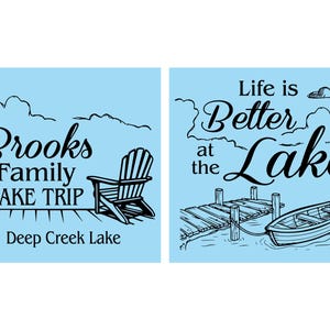 Family Gathering, Vacation Can Coolers, Lake House Gifts, Lake Vacation, Family Lake House, Life is better at the Lake | 180012 image 2