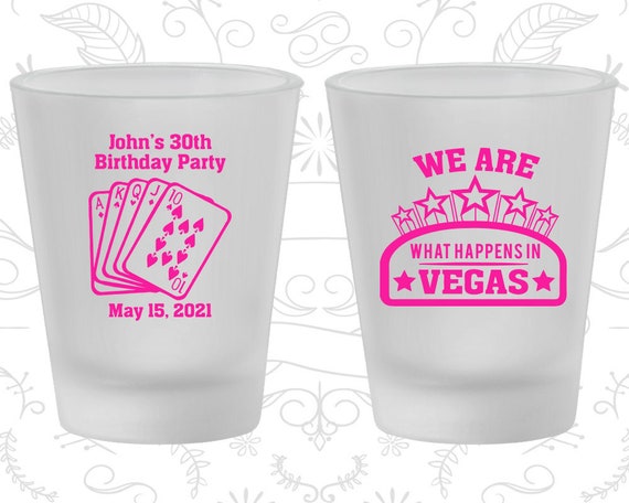 Download 30th Birthday Frosted Shot Glasses Casino Birthday Vegas Birthday Birthday Frosted Shot Glass C20263 By My Wedding Store Catch My Party