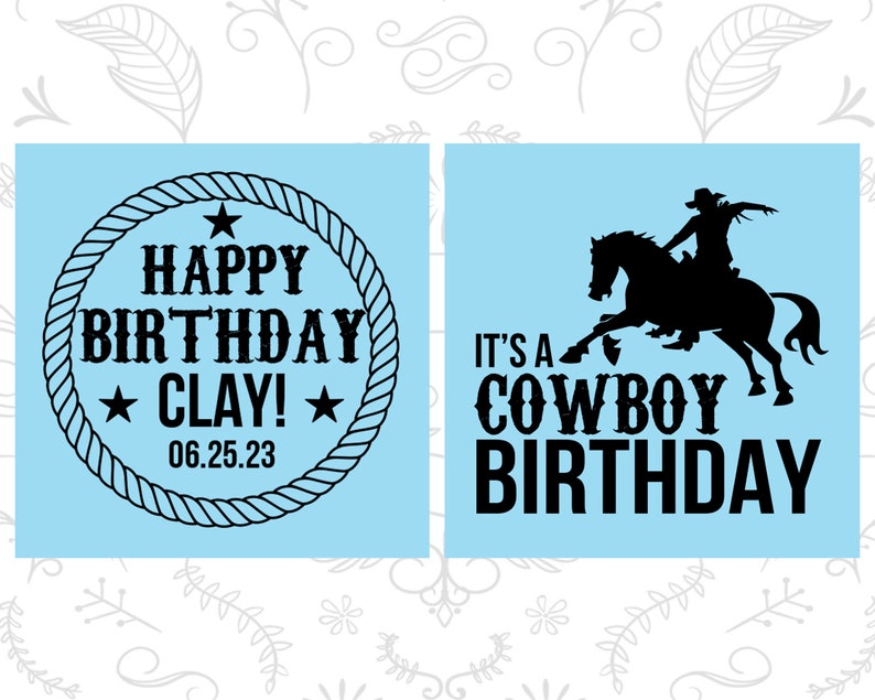 Happy Birthday, Cowboy Birthday, Country Birthday Party, Birthday Can Coolers, Birthday Coolies 20297 image 4