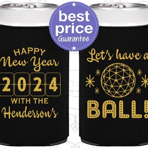 New Years Eve Party Favors, New Years Can Coolers, New Years Eve Ideas, Happy New Year 170001 image 1
