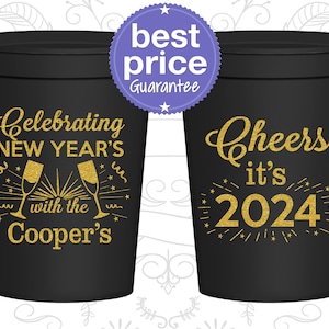New Years Cups, New Years Eve Party Favors, NYE Party 2025, Cheers New Years | 170024