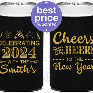 New Years Eve Party Favors, New Years Can Coolers, NYE Favors, Cheers to the New Year | 170023