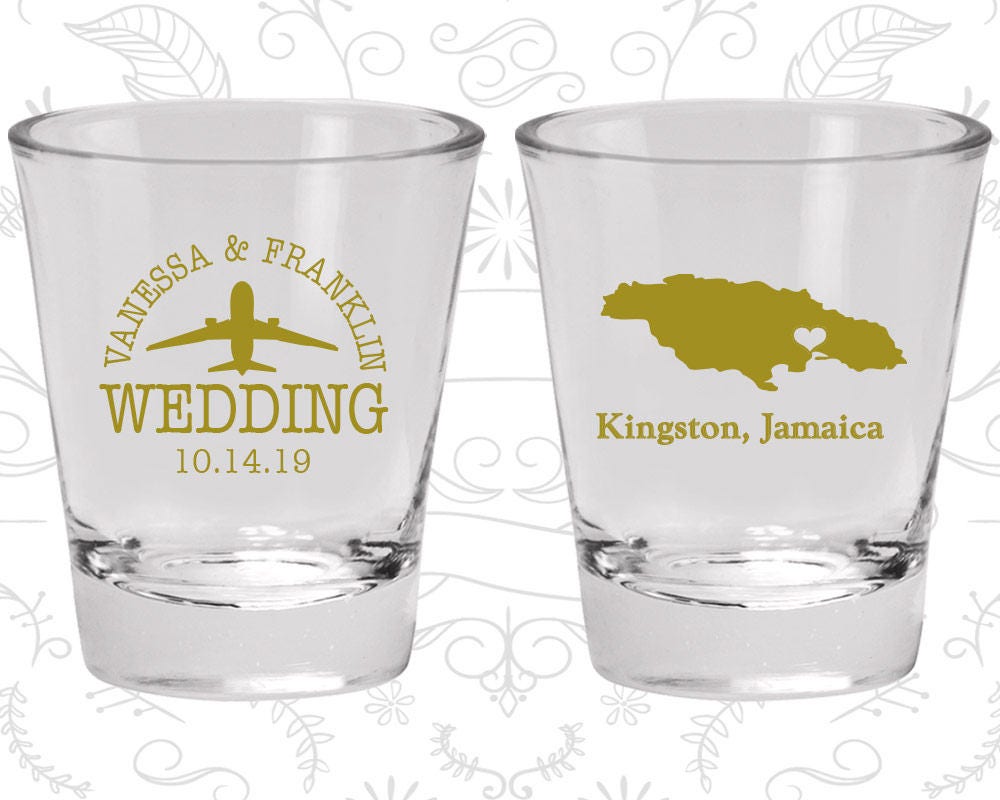 Jamaica Shot Glass Jamaica Shot Glasses Jamaica Glass Etsy