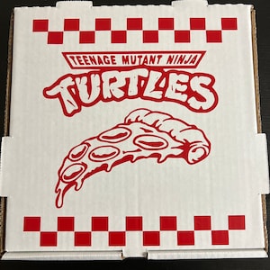 turtle  pizza box personal size birthday party pizza box