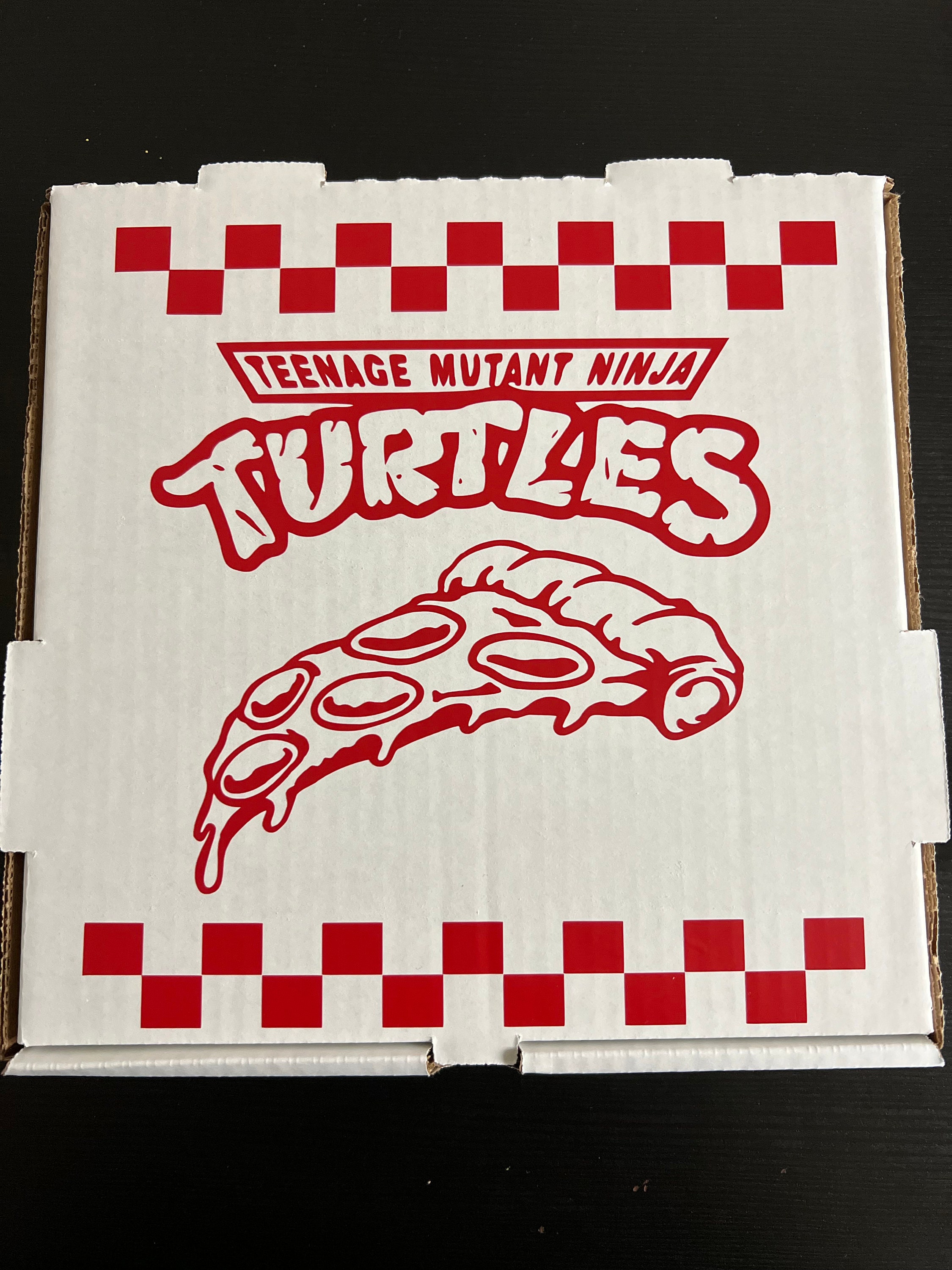 Personal Size Ninja Turtles Birthday Party Pizza Box 