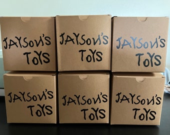 Personalized Toy Party Favor Box, Empty Treat Boxes birthday
