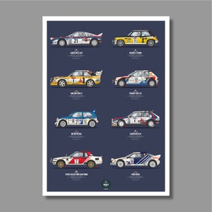 Group B Rally Car Legends Giclee Print