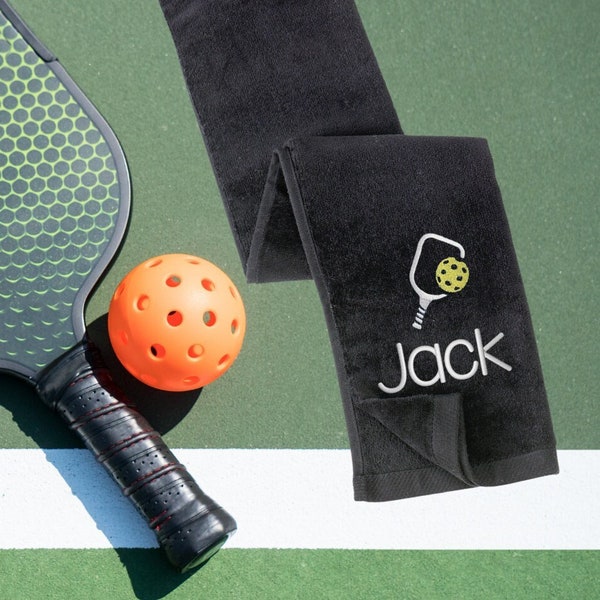 Personalized Pickleball Towel, Monogram Pickle ball Gifts, Custom Pickleball Accessories, Pickleball Gifts Guys, Pickleball Paddle