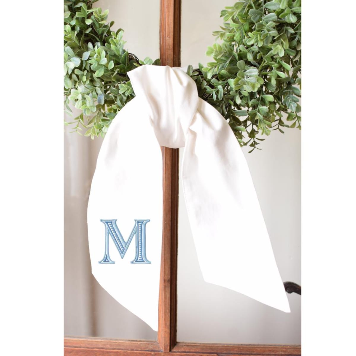 Monogram Wreath Sash for Front Door, Front Door Bow Sash, Initial Door Decor, Gift Housewarming, Personalized Wreath Sash, Custom Door Decor - Etsy