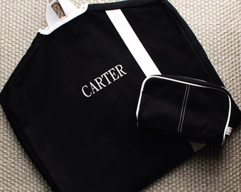 Monogrammed Canvas Garment Bag, Dance Recital Garment Bag, Hanging Garment Bag, Custom Garment Bag, Suit Bag, Dance Recital Gift, Bridal Bag