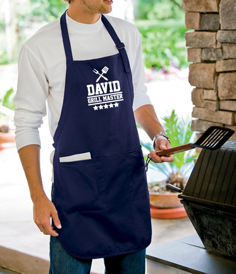 Personalized Grill Master Apron Gifts for Him Personalized Etsy