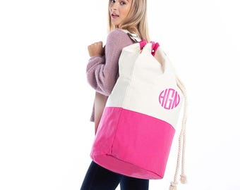 Personalized Laundry Bag, Monogram College Laundry Bag, Laundry Basket, Laundry Hamper, Grad Gift Bag, Senior Gifts, Roommate Gift