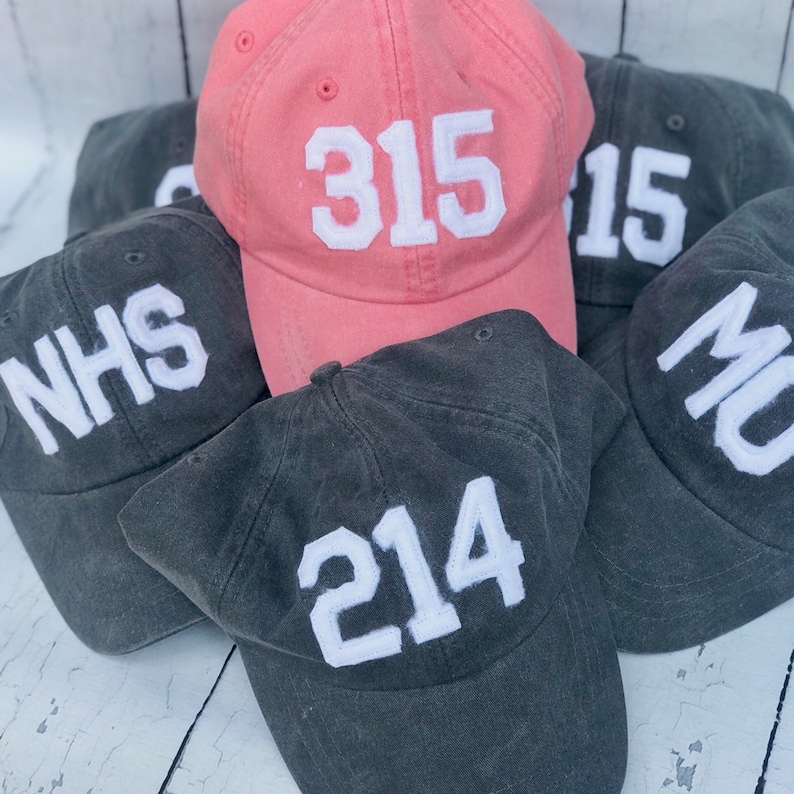 Custom Area Code Hat Baseball Cap Ponytail Baseball Hat Etsy