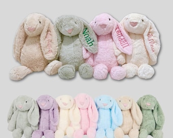Personalized Bunny Rabbit, Personalized Baby Gift,Personalized Stuffed Animal,Personalized Embroidered Bunny, Monogrammed Bunny Baby Shower
