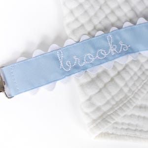 Baby Pacifier Clip, Binky Clip, Paci Clip, Monogram Pacifier Clip Personalized, Pacifier Holder, Personalized Baby Gift, Baby Girl, Baby Boy