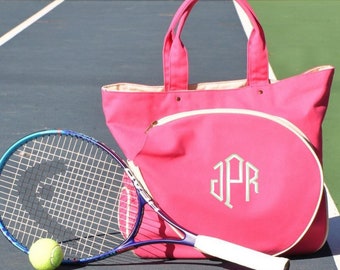 Personalized Tennis Bag, Monogram Tennis Gifts, Custom Tennis Bag, Tennis Accessories Organizer Bag, Tennis Gifts Guys, Paddle Tennis Bag