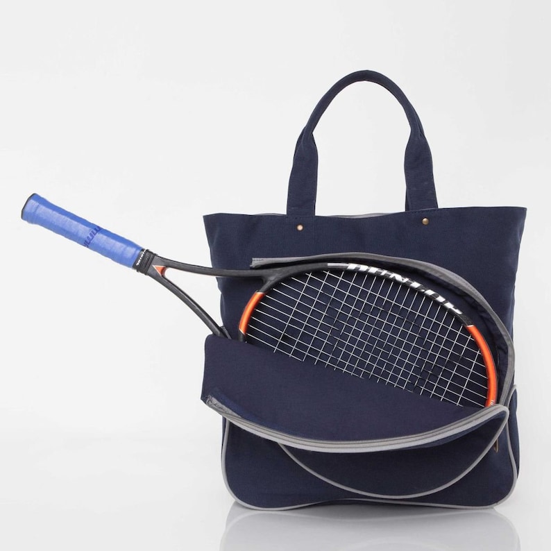 Personalized Tennis Bag, Monogram Tennis Gifts, Custom Tennis Bag, Tennis Accessories Organizer Bag, Tennis Gifts Guys, Paddle Tennis Bag image 5