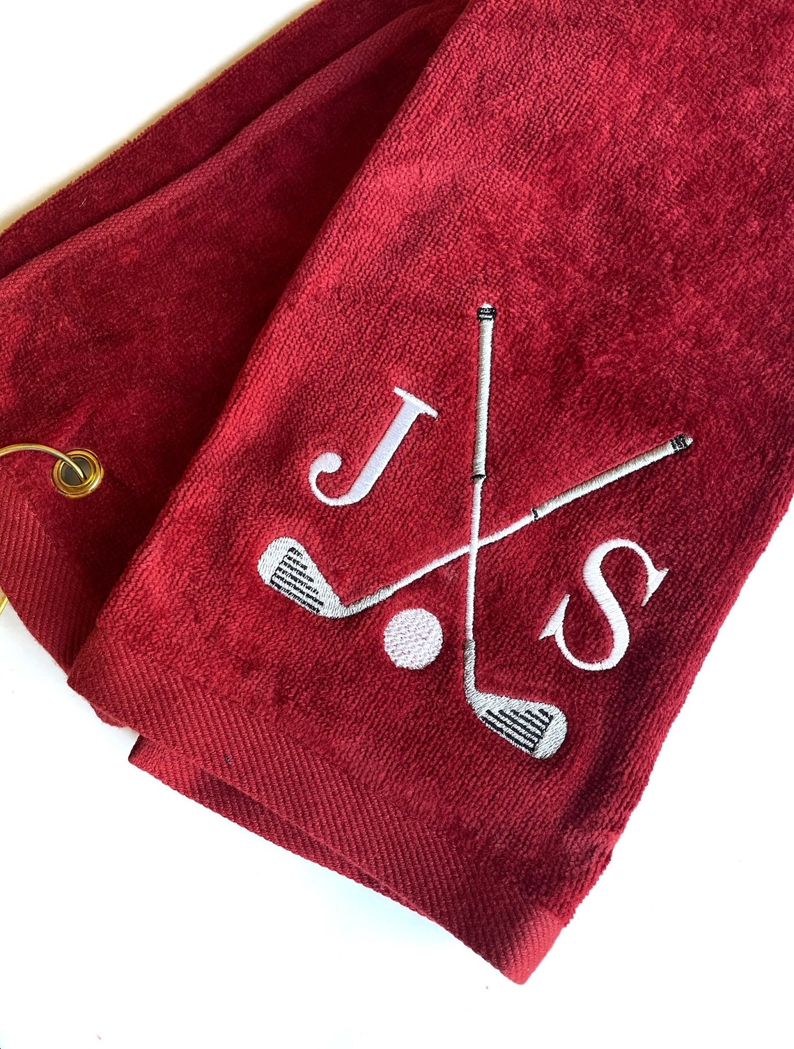 Personalized Golf Towel Monogrammed Golf Towel Golf Etsy