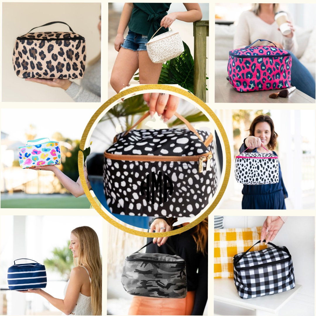monogrammed toiletry bolsa for her