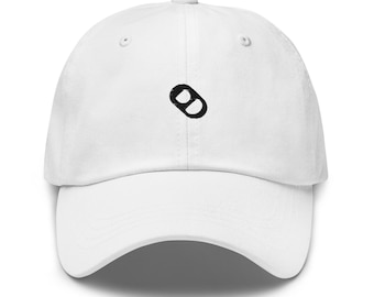 Adjustable Baseball Cap With Soda Tabs Logo Embroidered On the Front - Great Conversation Piece + Free Shipping