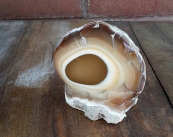 Agate concretion / Natural agate concretion semisphere