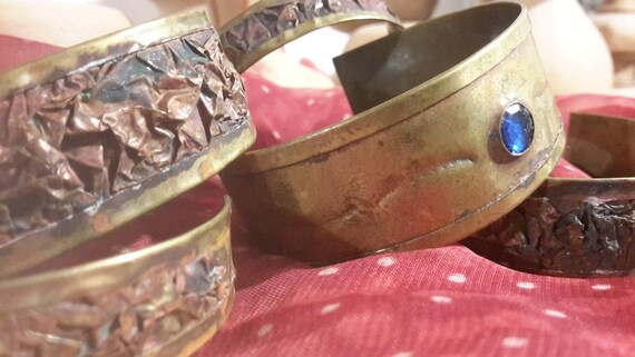 Ethnic bangle set of five/vintage bangle set repo… - image 3