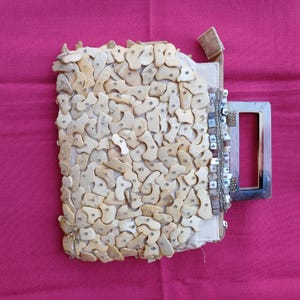 Vintage Coconut and Mother of Pearl Bag