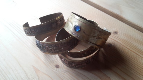 Ethnic bangle set of five/vintage bangle set repo… - image 9