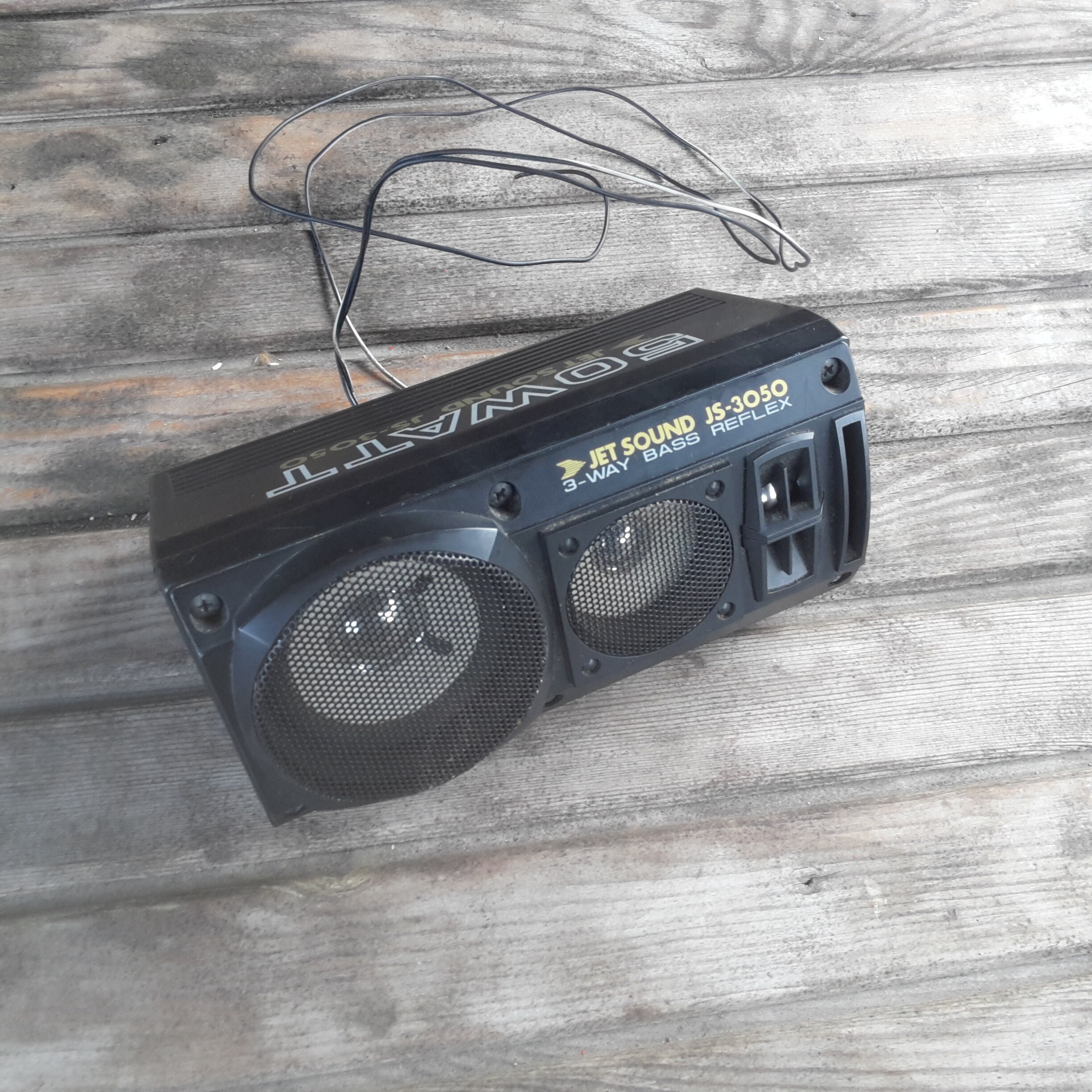 Bass Reflex Speaker Vintage/jet Sound System/3 Way Bass